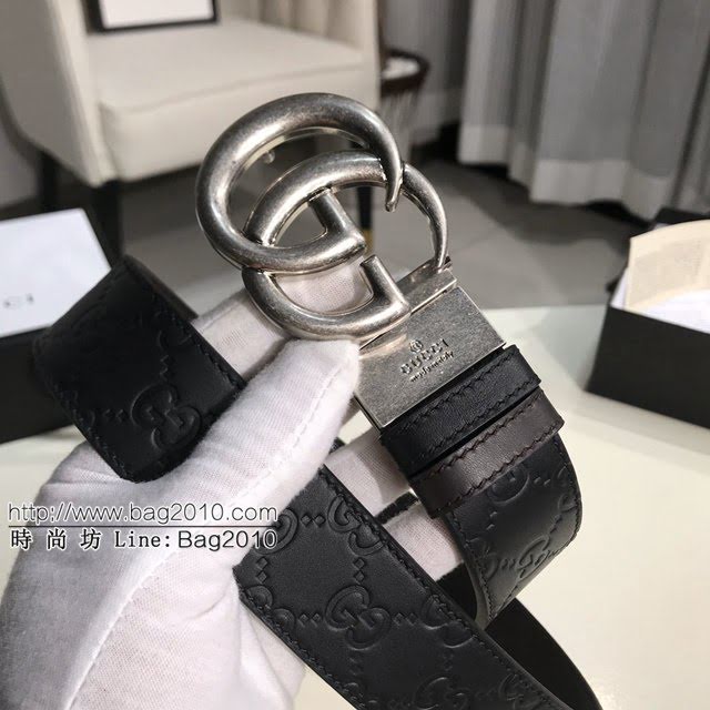 Gucci經典皮帶 古奇小牛皮腰帶  jjp1348